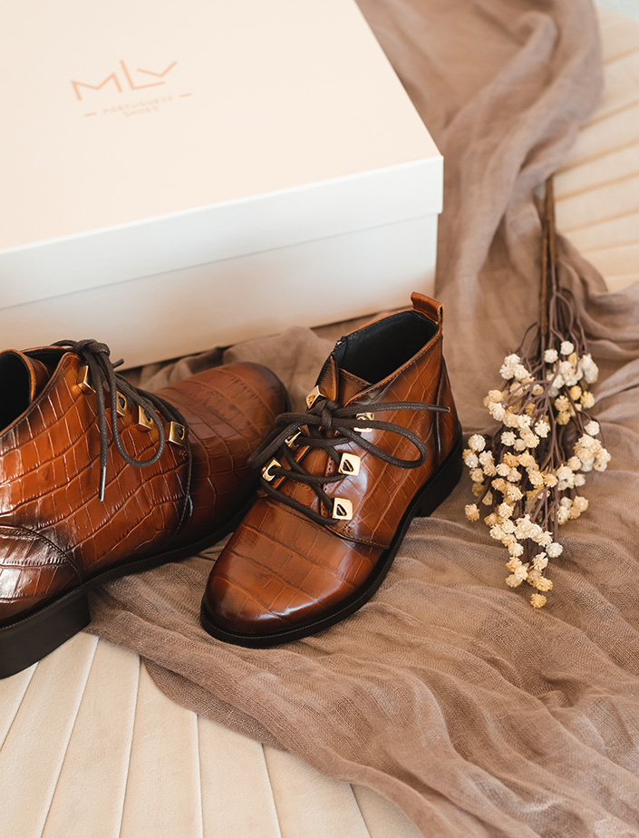 Mini MLV Shoes Ankle Boots Brown