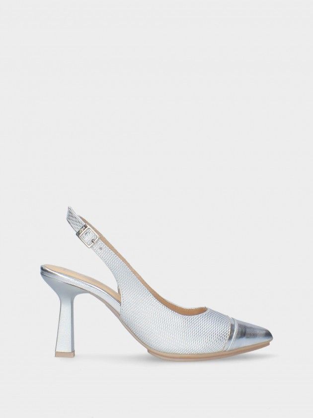 Womens wide hot sale silver shoes