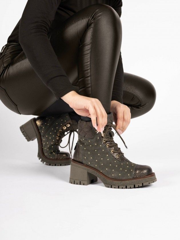Chunky Sole Ankle Boot Tiffany 01