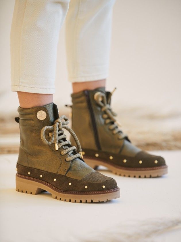 Women's Military Style Boot Raquel 03