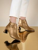 Mid Heel Leather Ankle Boot Lori 42 Mid Heel Leather Ankle Boot Lori 42