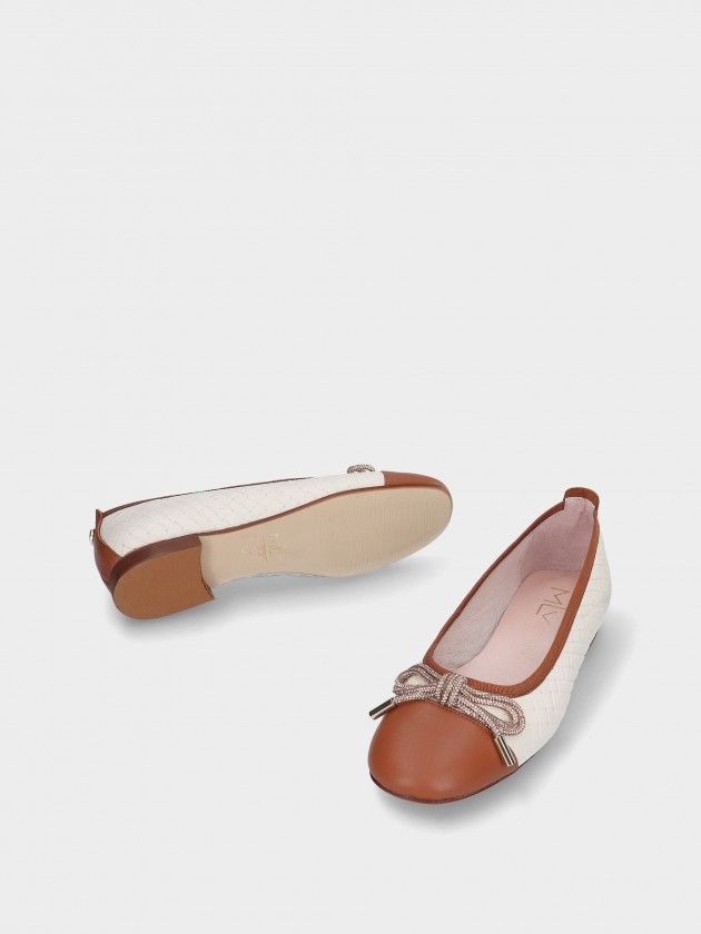 Ballerines en Cuir  Rosa 11