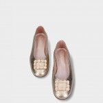 Leather Ballet Flats Rosa 15