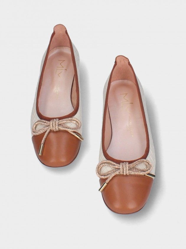 Ballerines en Cuir  Rosa 11