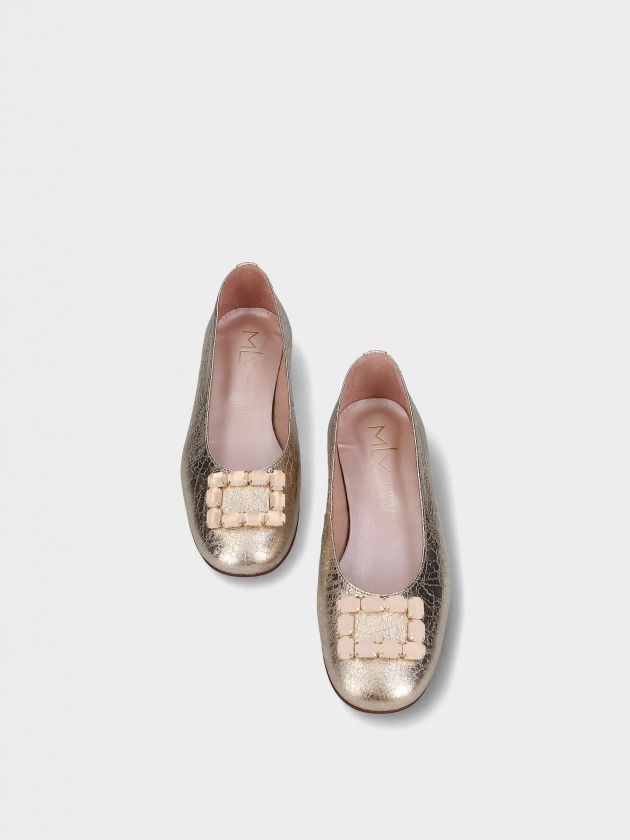 Leather Ballet Flats Rosa 15