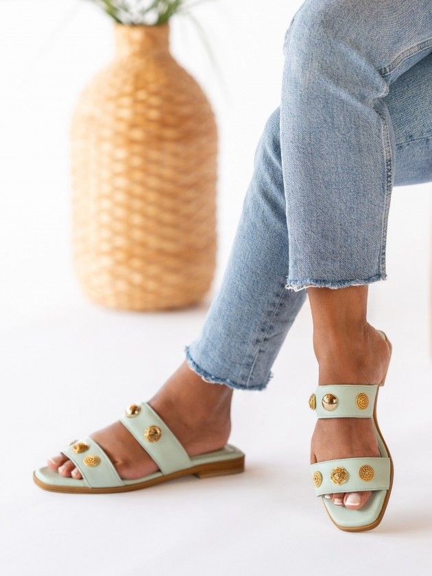Chinelo  em Pele Raso Cindy 08