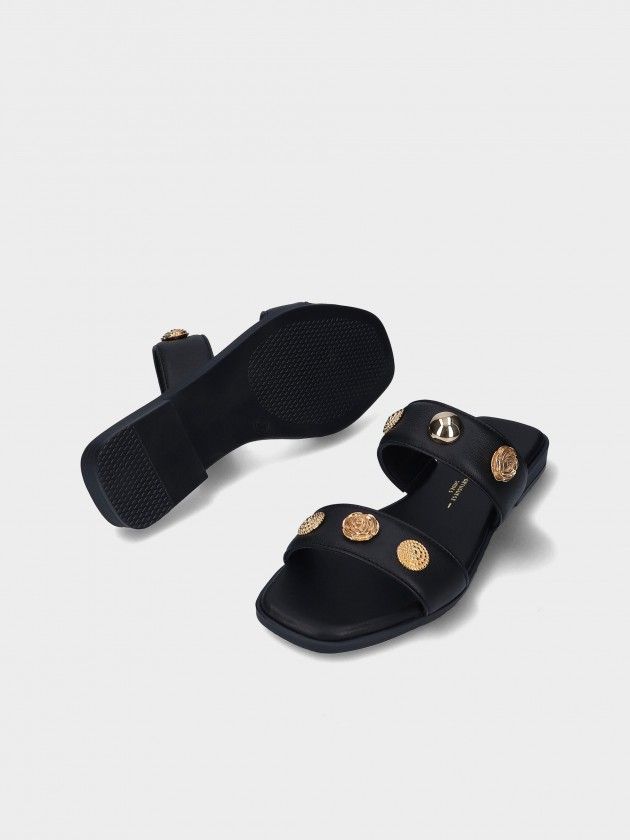 Chanclas  en Piel Planas Cindy 08