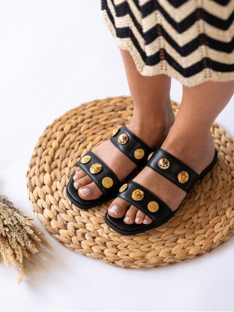 Chanclas  en Piel Planas Cindy 08