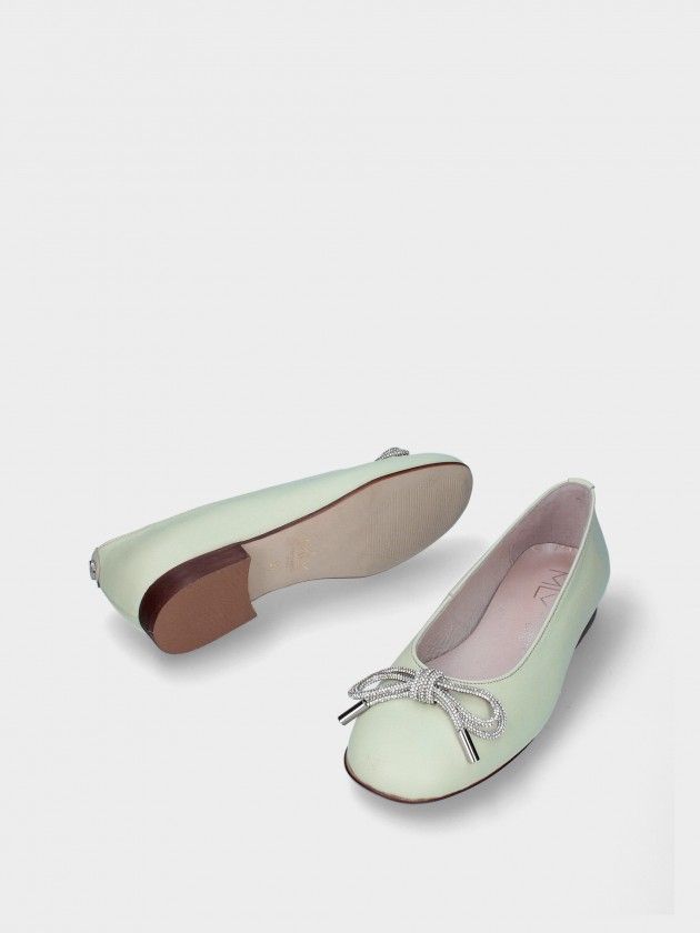 Ballerines en Cuir  Rosa 10