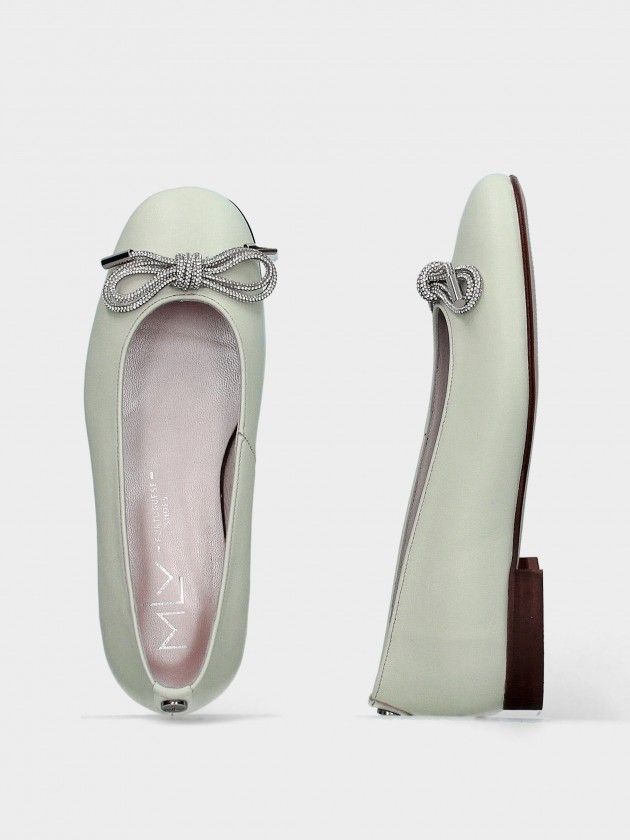 Ballerines en Cuir  Rosa 10