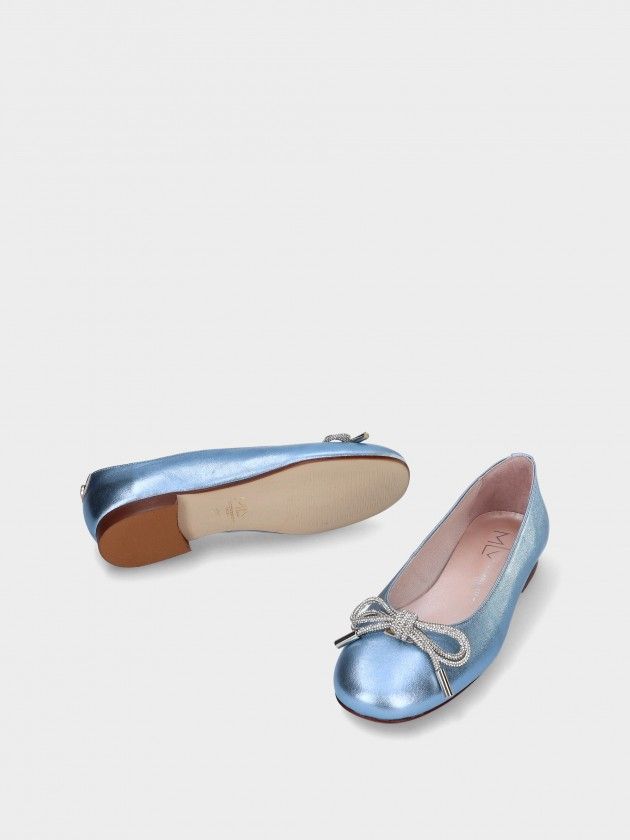 Ballerines en Cuir  Rosa 10