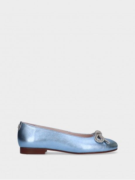 Leather Ballet Flats Rosa 10