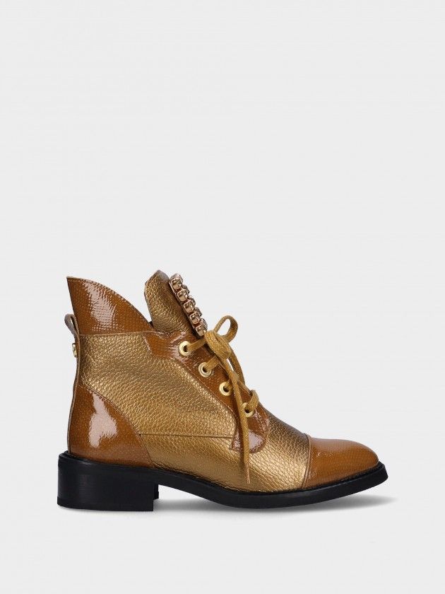 Bottine Talon Bas en Cuir  Rafaela 87