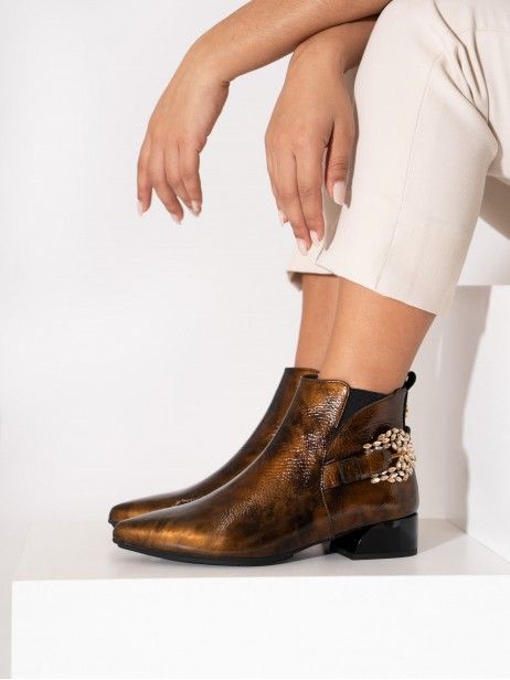 Bottines Talon Bas  Lidia 38