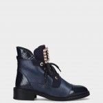Bottine Talon Bas en Cuir  Rafaela 87