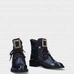 Bottine Talon Bas en Cuir  Rafaela 87