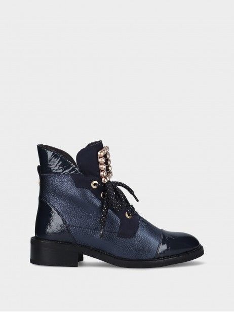 Bottine Talon Bas en Cuir  Rafaela 87