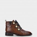 Leather Ankle Boot Rose 05