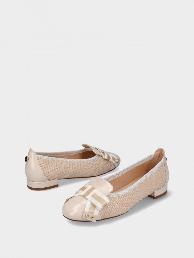 Leather Ballet Flats Rosa 19