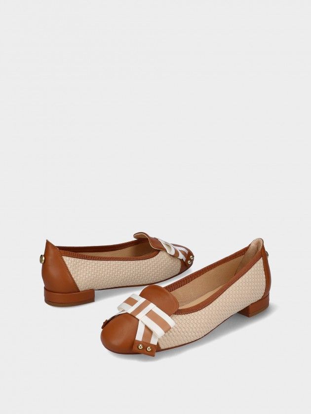 Leather Ballet Flats Rosa 19