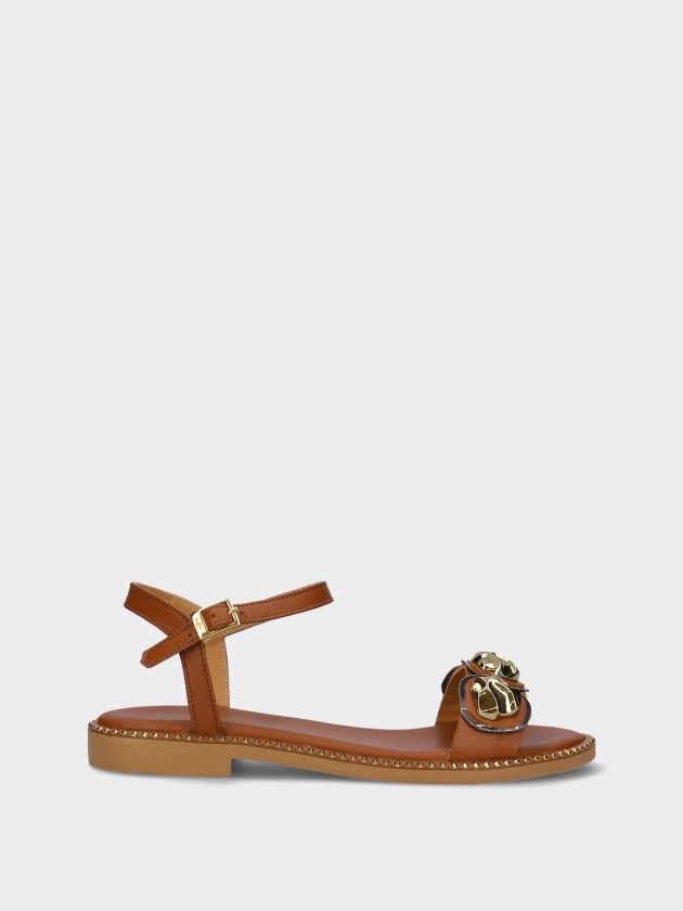 Leather Flat Sandals Chris 09
