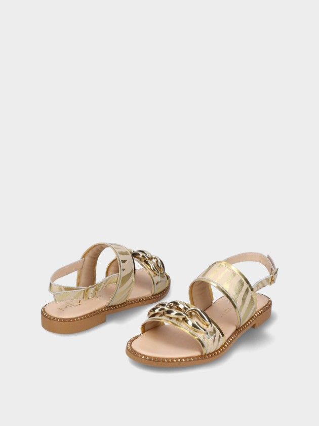 Leather Flat Sandals Chris 02
