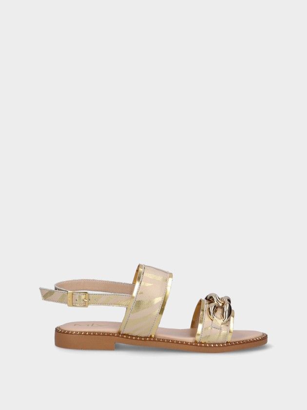 Leather Flat Sandals Chris 02