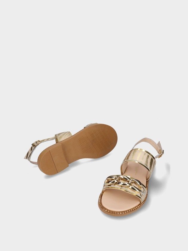 Leather Flat Sandals Chris 02