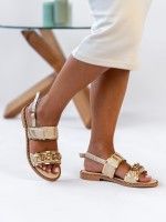 Leather Flat Sandals Chris 02