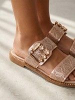 Leather Flat Slidders Chris 06 Leather Flat Slidders Chris 06