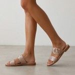 Leather Flat Slidders Chris 06 Leather Flat Slidders Chris 06