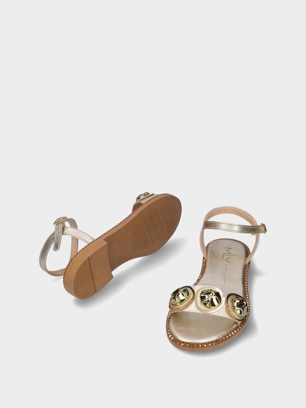 Leather Flat Sandals Chris 11