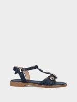 Leather Flat Sandals Chris 14