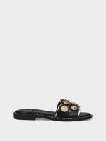 Leather Flat Sandals Chris 10 Leather Flat Sandals Chris 10