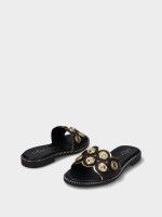 Leather Flat Sandals Chris 10 Leather Flat Sandals Chris 10