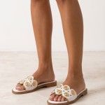 Leather Flat Sandals Chris 10 Leather Flat Sandals Chris 10