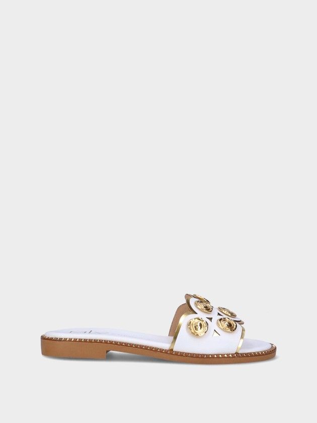 Leather Flat Sandals Chris 10