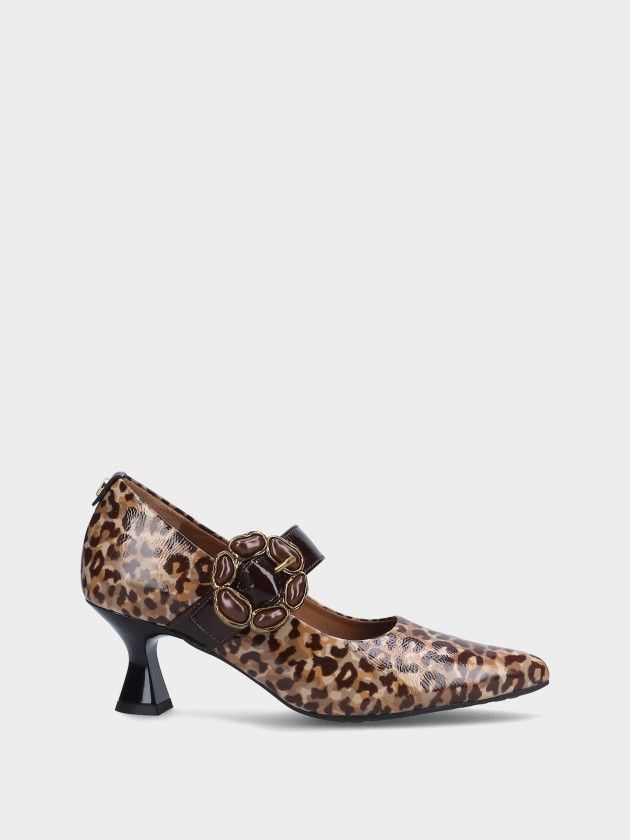 Mid Heel Leather Shoe Lucy 06