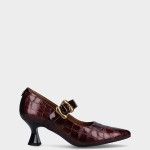 Mid Heel Leather Shoe Lucy 07