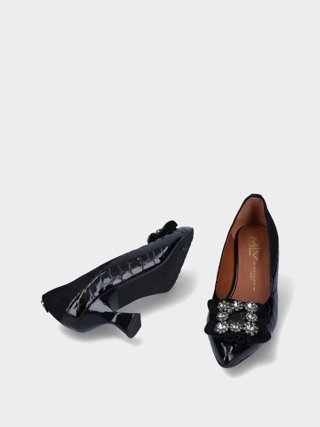 Mid Heel Leather Shoe Lucy 08