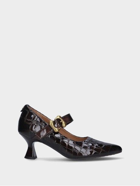 Mid Heel Leather Shoe Lucy 07