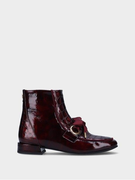 Low Heel Leather Ankle Boot Clara 06