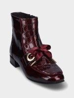 Low Heel Leather Ankle Boot Clara 06
