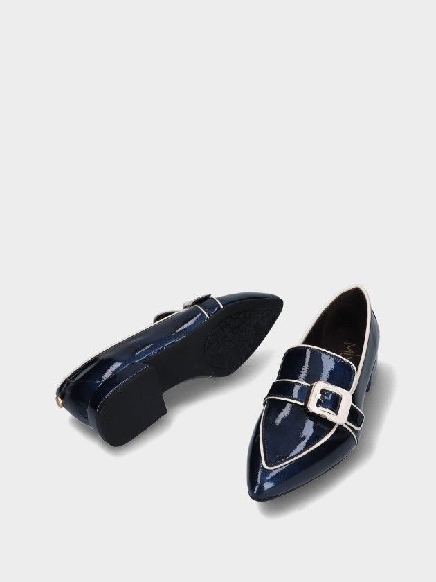 Chaussures Talon Bas en Cuir  Lea 119