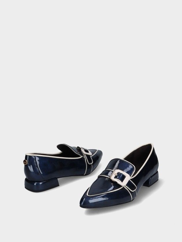 Chaussures Talon Bas en Cuir  Lea 119