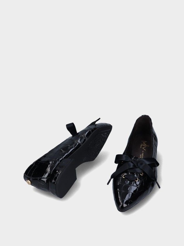 Chaussures Talon Bas en Cuir  Lea 121