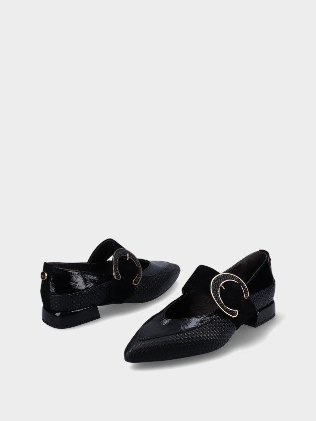 Chaussures Talon Bas en Cuir  Lea 127