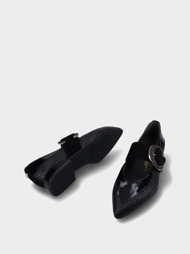 Chaussures Talon Bas en Cuir  Lea 127