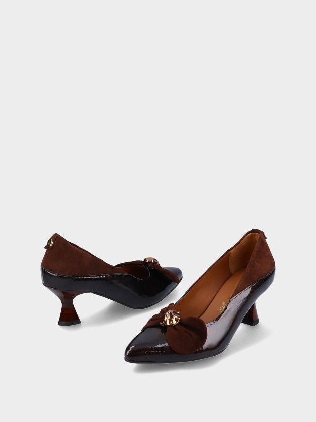 Mid Heel Leather Shoe Lucy 10