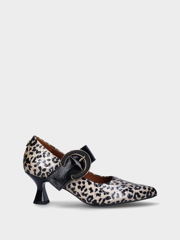 Mid Heel Leather Shoe Lucy 12 Mid Heel Leather Shoe Lucy 12